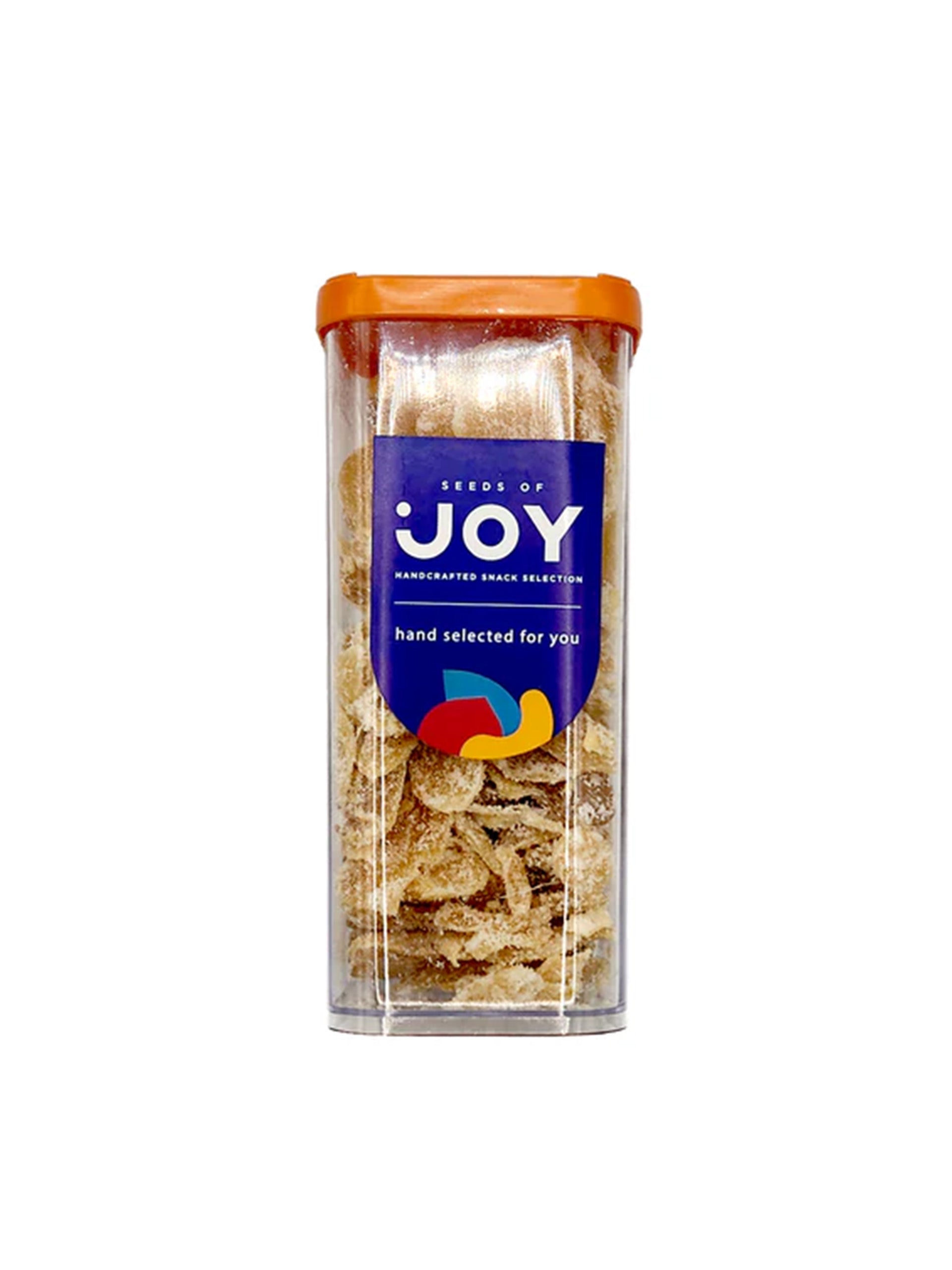 Seeds of Joy Dried Ginger front packaging. Hand selected for you! Shop now in Singapore!
