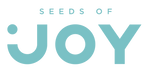 Seeds of Joy logo in blue, featuring the brand’s clean and modern design.