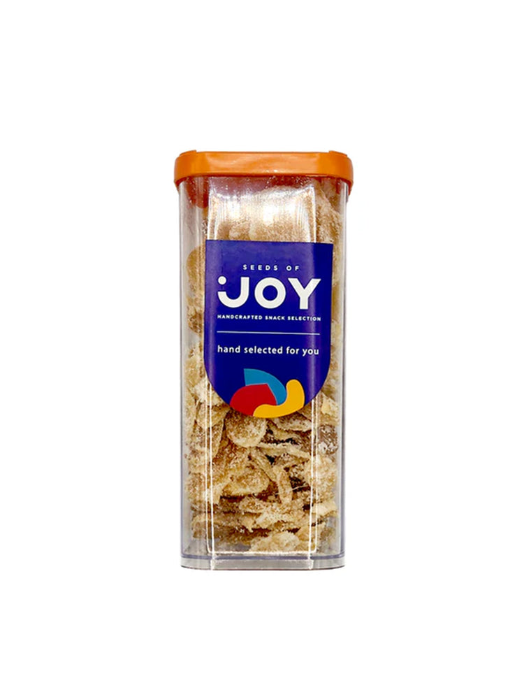 Seeds of Joy Dried Ginger front packaging. Hand selected for you! Shop now in Singapore!