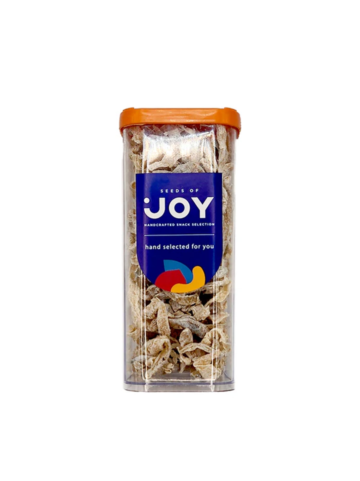 Seeds of Joy Dried Papaya Slices front packaging. Hand selected for you! Enjoy in Singapore!