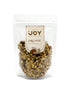 Seeds of Joy Organic Buckwheat Coconut Granola front packaging. Hand selected for you. Perfect for snacks or toppings.