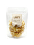 Seeds of Joy Organic Coconut Chips front packaging. Hand selected for you. Delicious! Perfect for snacks or toppings.