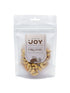 Seeds of Joy Organic Pink Peppercorn Cashews front packaging. Hand selected for you.