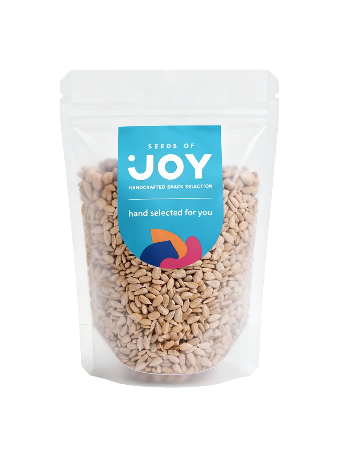 Seeds of Joy Sunflower Seeds front packaging. Hand selected for you. Shop now. Delivery in Singapore!
